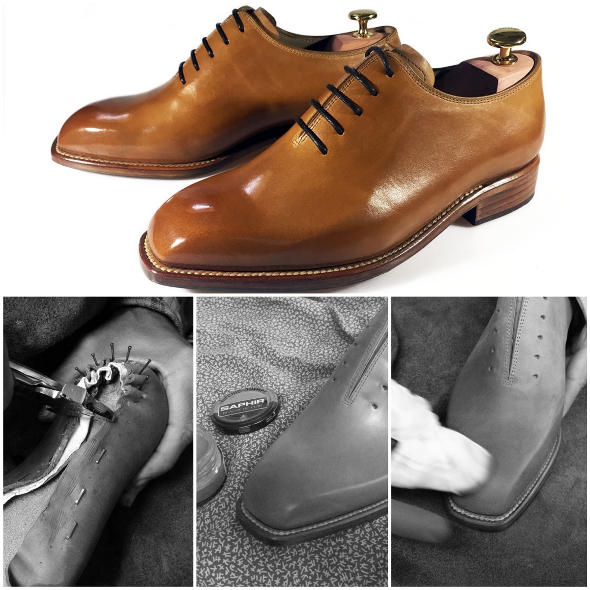 Oxford wholecut výroba a krémování