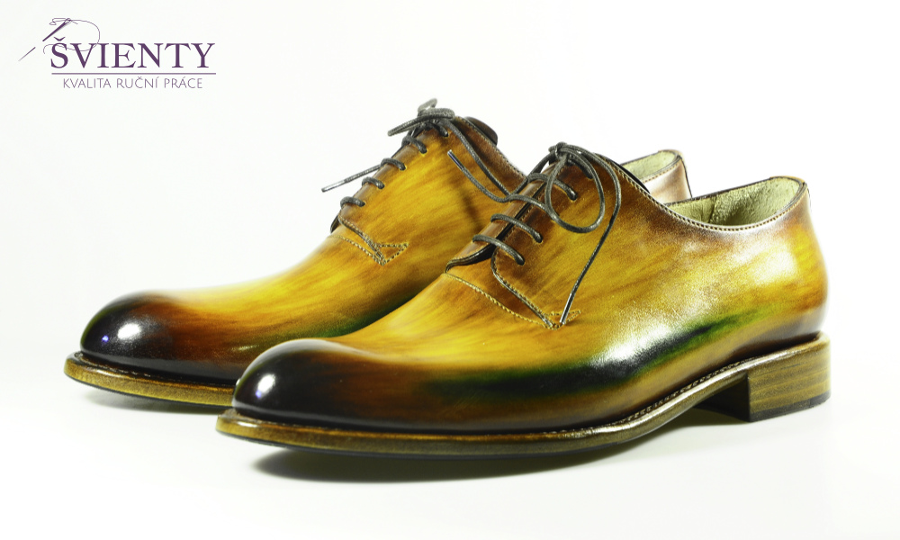 Ručně šité boty na míru do rámu - Derby Wholecut