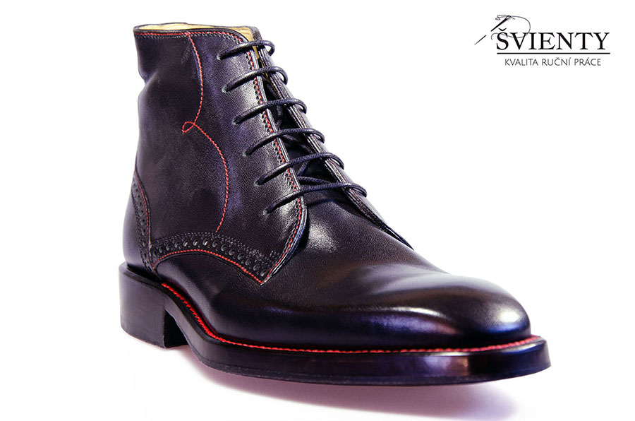 Ručně šité boty do rámu - Kotníkové derby