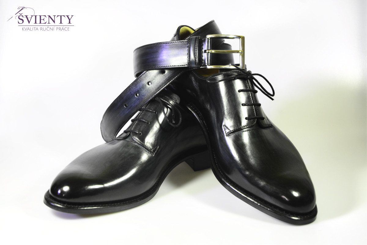 Ručně šité boty do rámu Derby Wholecut
