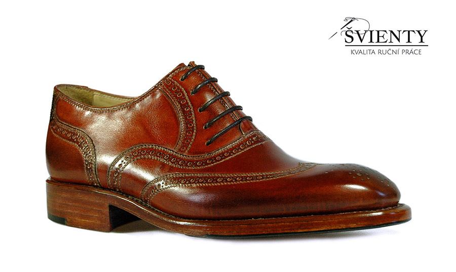 Ručně šité boty do rámu - Oxford full-brogue