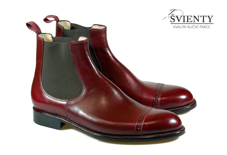 Ručně šité boty do rámu - Chelsea (Pérka)