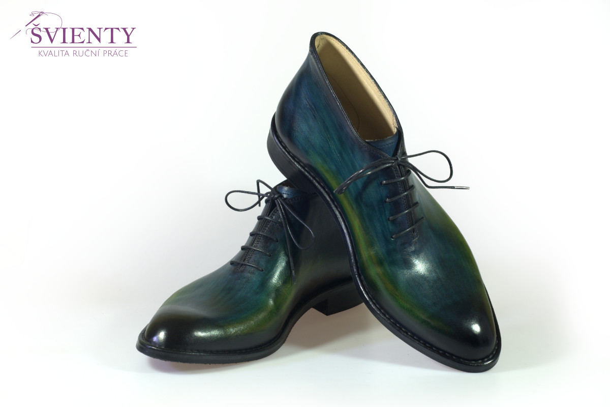 Ručně šité boty do rámu - Oxford Wholecut