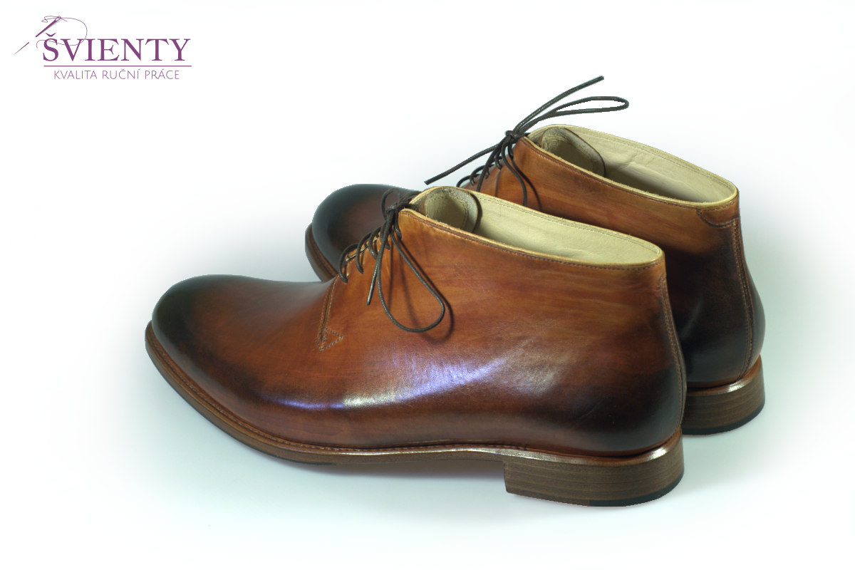 Ručně šité boty do rámu - Oxford Wholecut