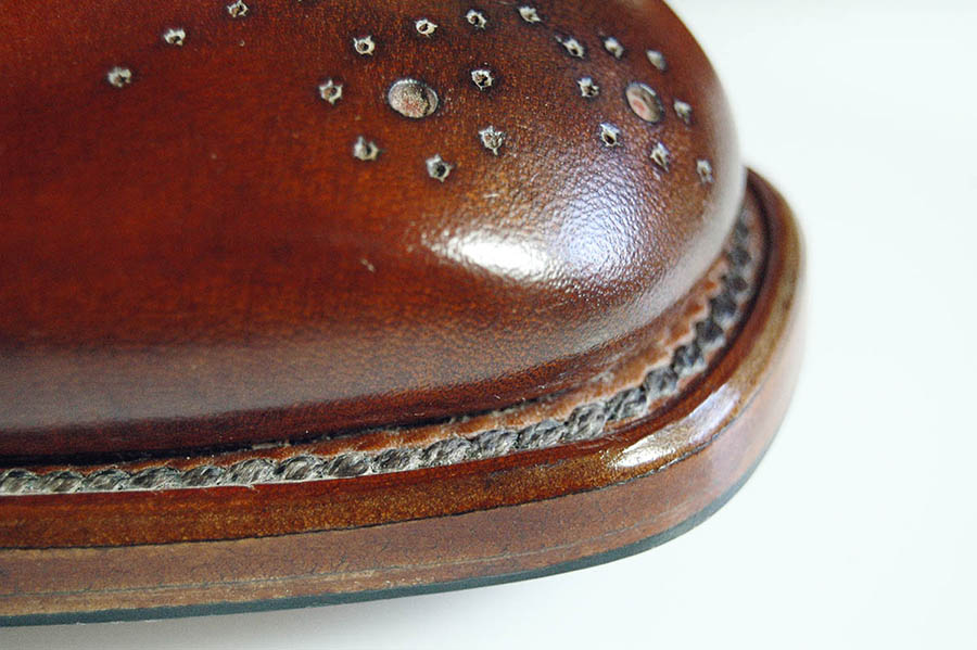 Ručně šité boty do rámu - Oxford full-brogue