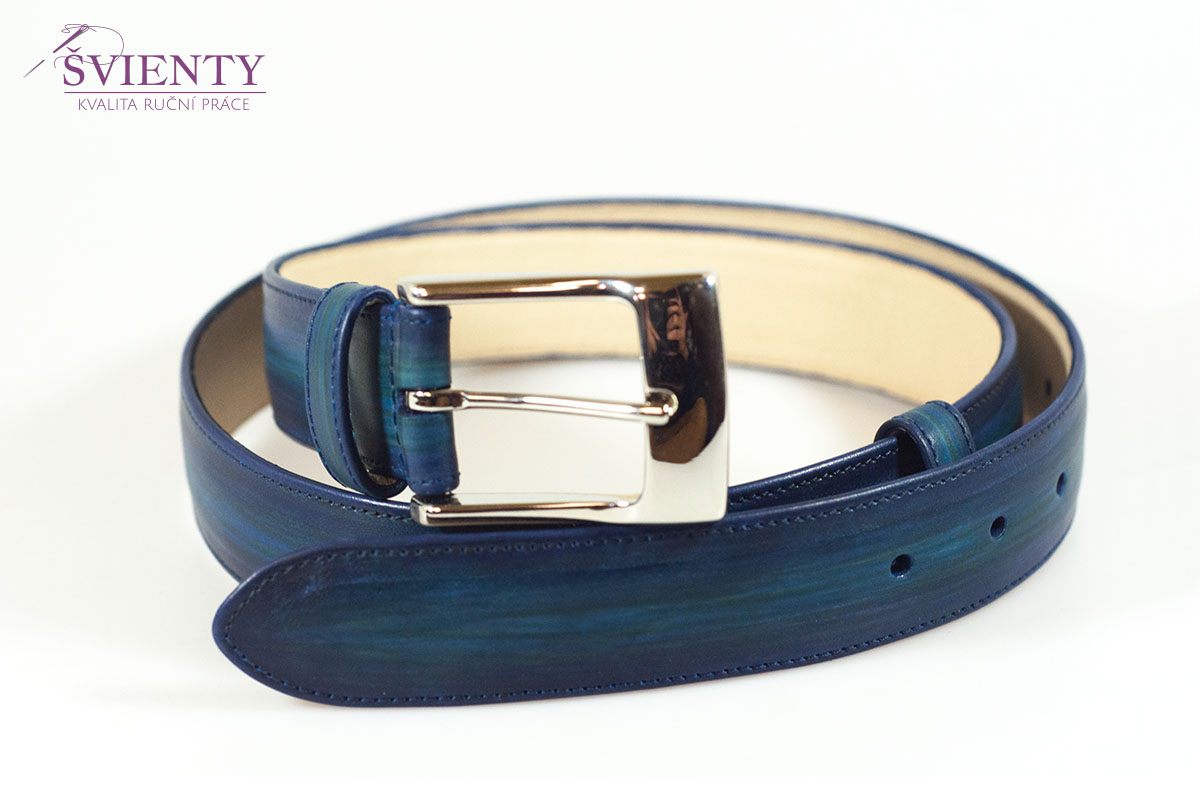 Společenský opasek - ruční barvení