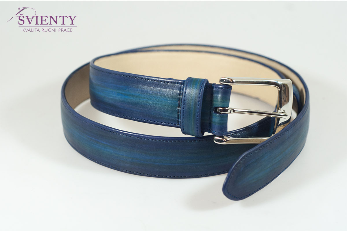 Společenský opasek - ruční barvení